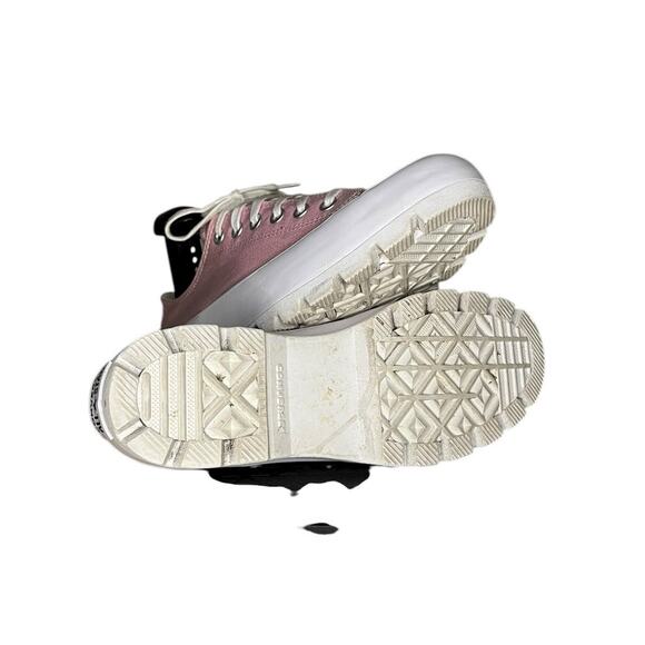 Womens Converse Chuck Taylor All Star Lugged Low Sneakers Size 9 Pink White - Picture 5 of 6